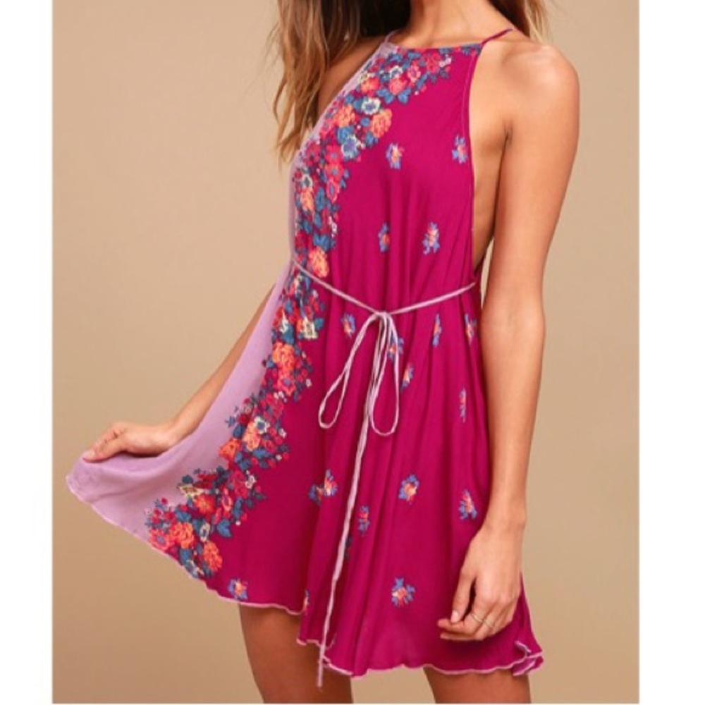 Free People Floral Dress - It's a Cinch Slip